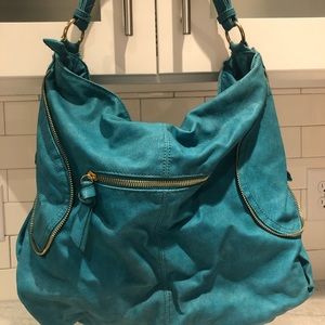 Turquoise handbag